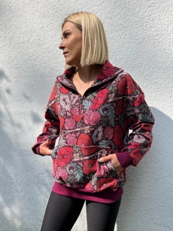 Bluza damska oversize VACAY / ROMANCE