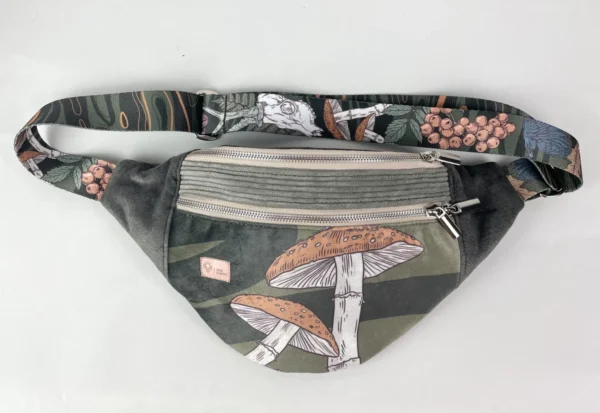 Torebka / nerka welurowa PSYCHO FOREST GRZYBKI 22.11