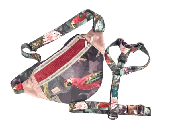 Zestaw DOG'n'MUM JAVA Szelki rozmiar M | 25mm + Torebka/Nerka