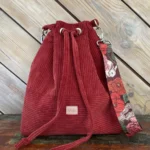 Damska torebka sztruksowa - ROMANCE - DOG AHEAD