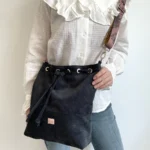 Damska torebka sztruksowa - BOTANICA - DOG AHEAD